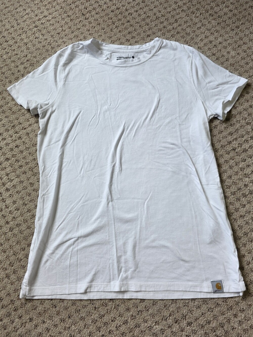 Carhartt White T-Shirt with Black Logo